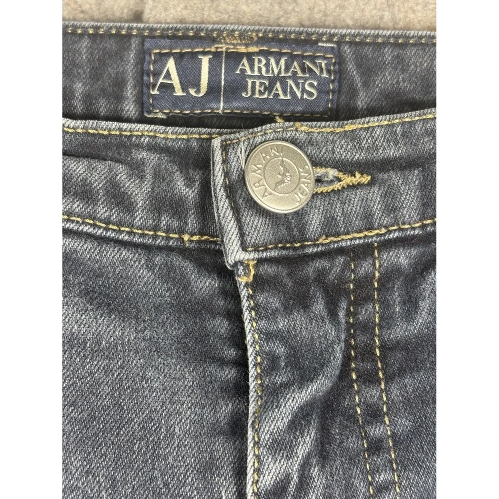 Armani Jeans Mens Size 34 Dark Wash Straight Leg Denim Made in Italy T5J05BK-12